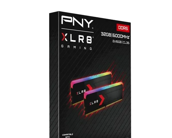 PNY XLR8 Gaming EPIC-X RGB 32GB (2x 16GB) DDR5 6000MHz UDIMM RAM
