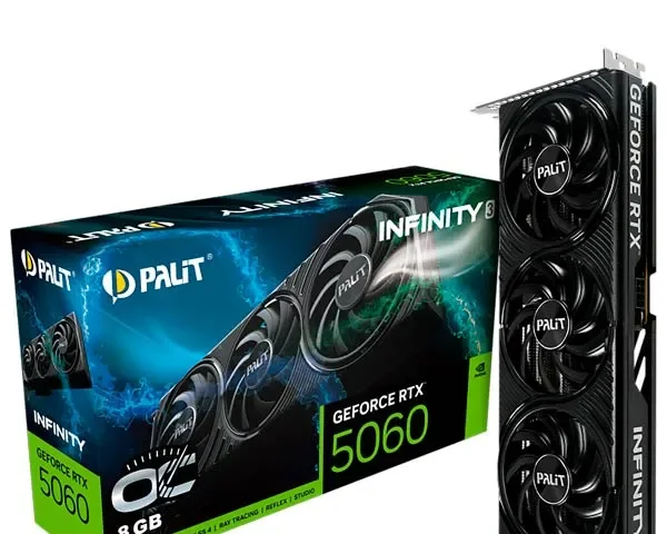 Palit GeForce RTX 5060 Infinity 3 OC 8GB NE75060T19P1-GB2063S