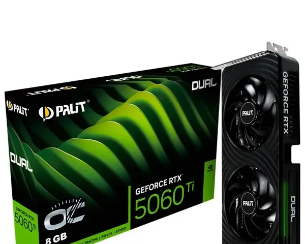 Palit GeForce RTX 5060 Ti Dual OC 8GB NE7506TT19P1-GB2062D