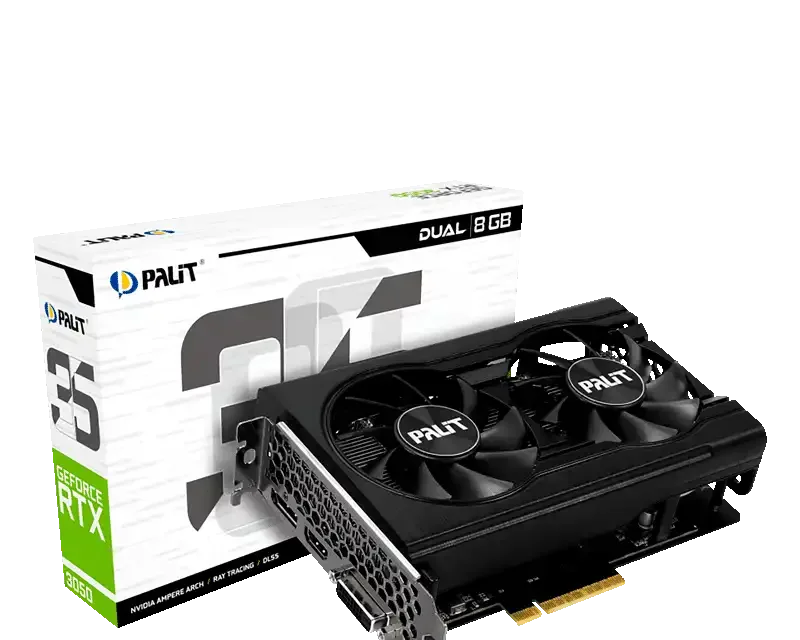 Palit NVIDIA GeForce RTX 3050 8GB Dual GDDR6