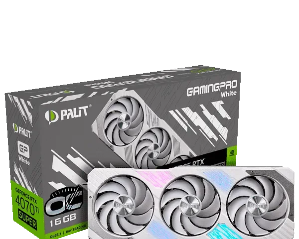 Palit GeForce RTX 4070 Ti SUPER GamingPro White 16GB GDDR6x OC