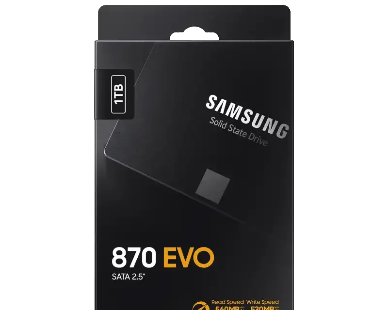 SAMSUNG 870 EVO 1TB 2.5 Inch SATA III SSD
