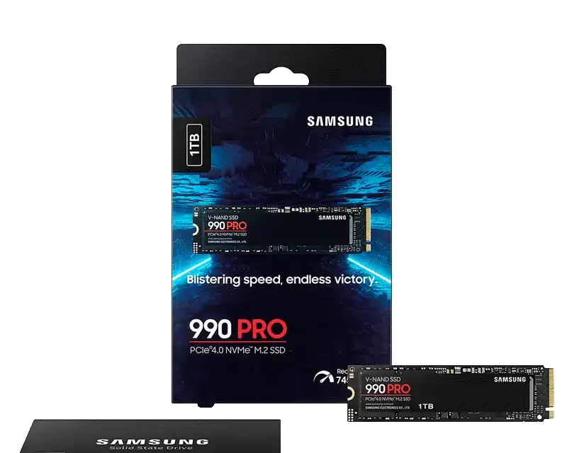 Samsung 990 PRO 1TB NVMe PCIe 4.0 M.2 SSD With Heatsink