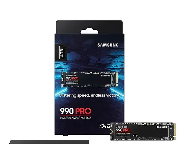 Samsung 990 PRO 4TB NVMe PCIe 4.0 M.2 SSD