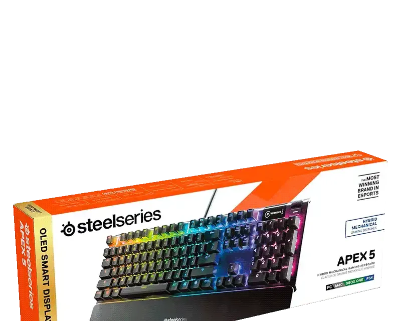 SteelSeries Apex 5 Hybrid Mechanical Gaming Keyboard