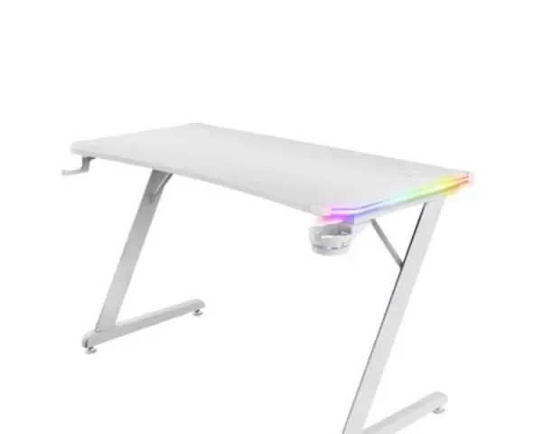 Trust GXT 709W Luminus RGB White Gaming Desk