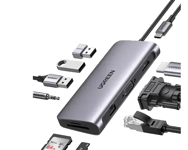 UGREEN CM179 10-in-1 USB C Multifunctional Adapter