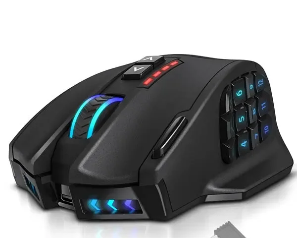 UtechSmart Venus Pro RGB Wireless MMO Gaming Mouse
