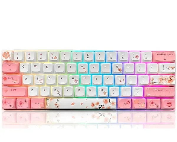 ZMX Cherry Blossom RGB 60% Mechanical Gaming Keyboard
