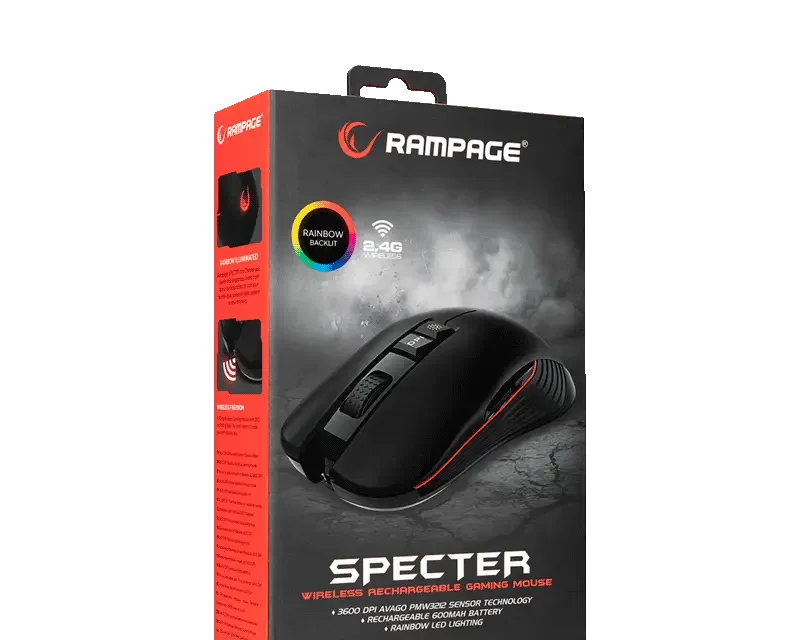 Rampage SMX-R20 Specter Wireless Gaming Mouse