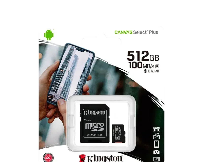 Kingston Canvas Select Plus 512GB microSD Card SDCS2/512GB
