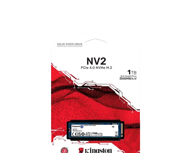 Kingston 1TB NV2 PCIe 4.0 NVMe SSD SNV2S/1000G