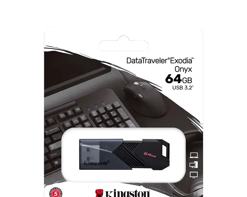 Kingston 64GB DataTraveler Exodia Onyx USB Flash Drive