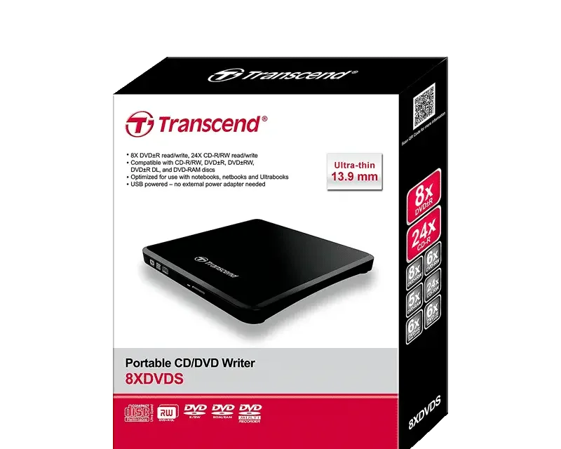 Slim Portable DVD Writer Transcend