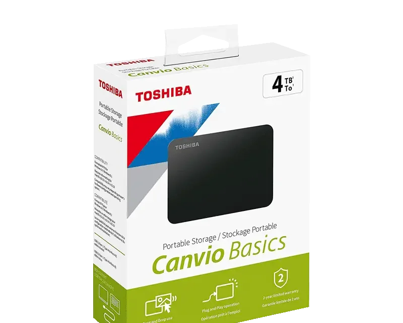 External HDD Toshiba Canvio Basics 4TB USB3.0
