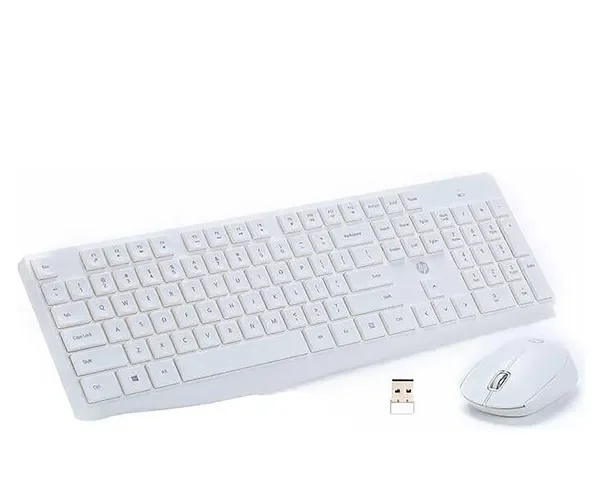 HP CS10 Wireless White Keyboard Mouse Combo