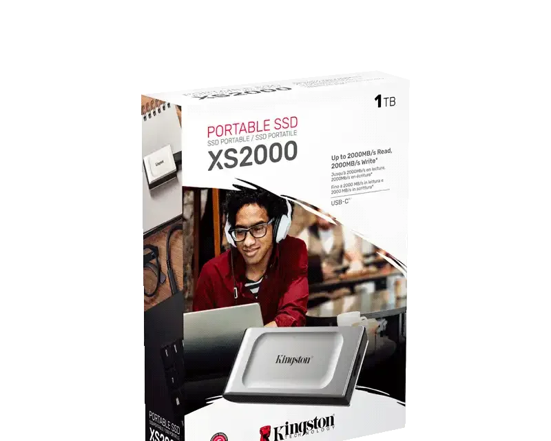Kingston XS2000 1TB Portable SSD USB 3.2 SXS2000/1000G